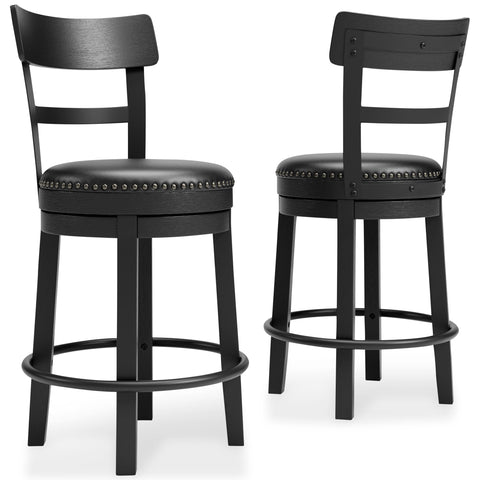 Valebeck - Full Back Swivel Stool - Premium Counter Height (24"-27") from Signature Design by Ashley® - Just $254.10! Shop now at brett interiors