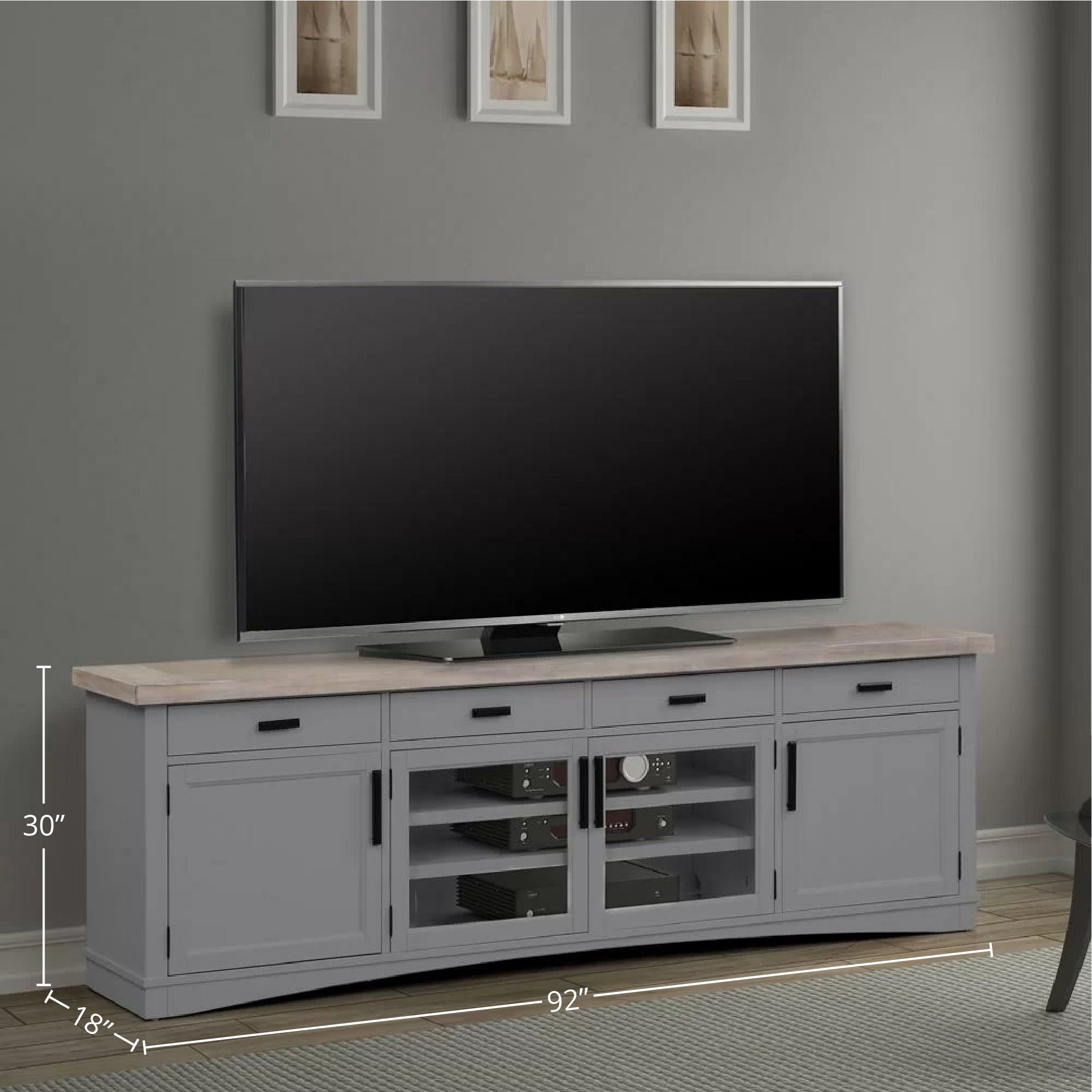 Americana Modern - TV Console - Premium TV Stands from Parker House - Just $1247.50! Shop now at brett interiors