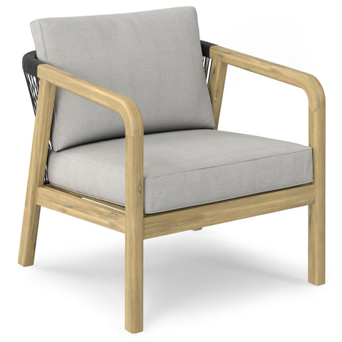 Palmetto - Outdoor Conversation Chair (Set of 2) - Stone Grey - Premium Chair Sets from Simpli Home - Just $1416! Shop now at brett interiors