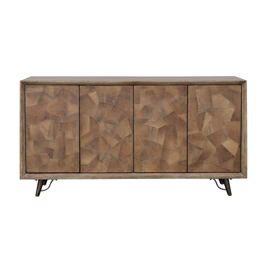 Mayweather - Four Door Credenza - Brown Multitones - Premium Credenzas from Coast2Coast Home - Just $4537.50! Shop now at brett interiors