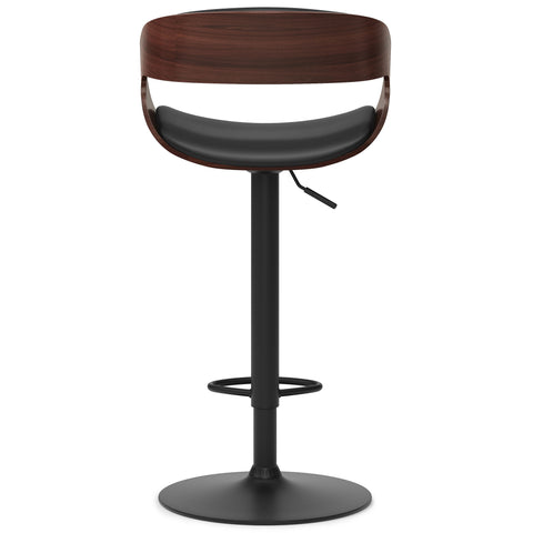 Archer - Bentwood Adjustable Swivel Bar Stool - Black - Premium Bar Height (28"-30") from Simpli Home - Just $211! Shop now at brett interiors