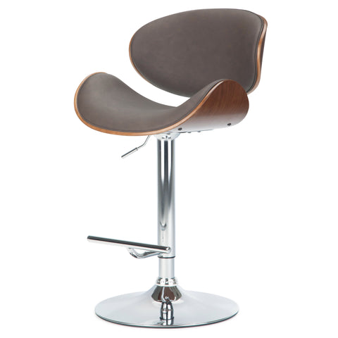 Marana - Bentwood Adjustable Swivel Bar Stool - Premium Bar Height (28"-30") from Simpli Home - Just $211! Shop now at brett interiors