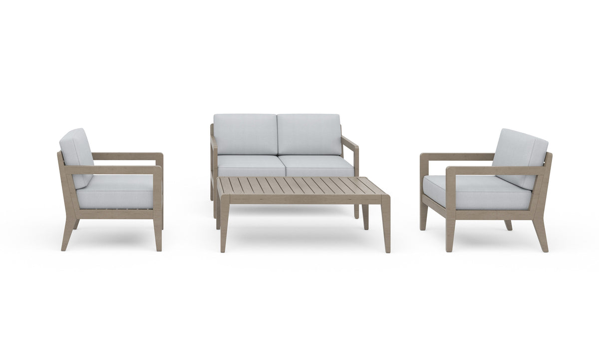 Sustain - Outdoor Loveseat 4-Piece Set - Premium 4 Piece Outdoor Sets from Homestyles - Just $4445! Shop now at brett interiors