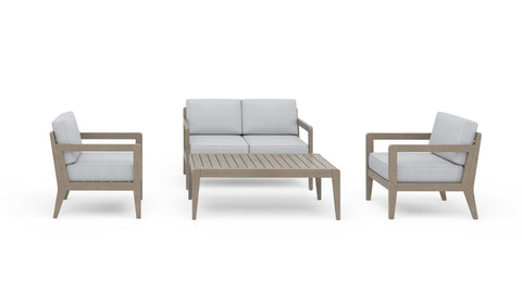 Sustain - Outdoor Loveseat 4-Piece Set - Premium 4 Piece Outdoor Sets from Homestyles - Just $4445! Shop now at brett interiors