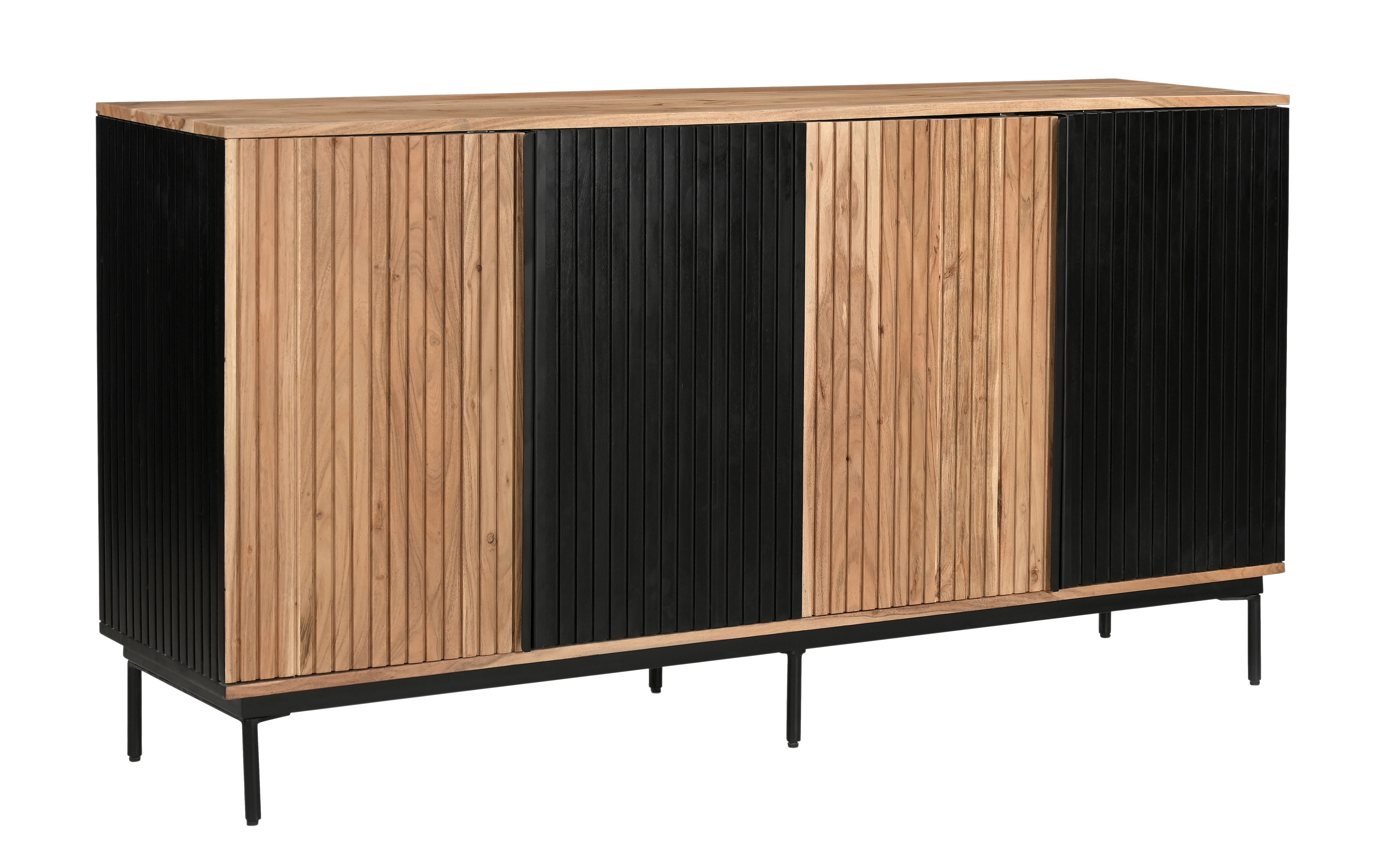 Easton - Four Door Credenza - Natural - Premium Credenzas from Coast2Coast Home - Just $4785! Shop now at brett interiors