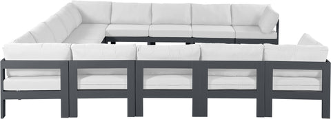 Nizuc - Outdoor Patio Modular Sectional 13 Piece - White - Premium Stationary Sectionals from Meridian Furniture - Just $11612.50! Shop now at brett interiors