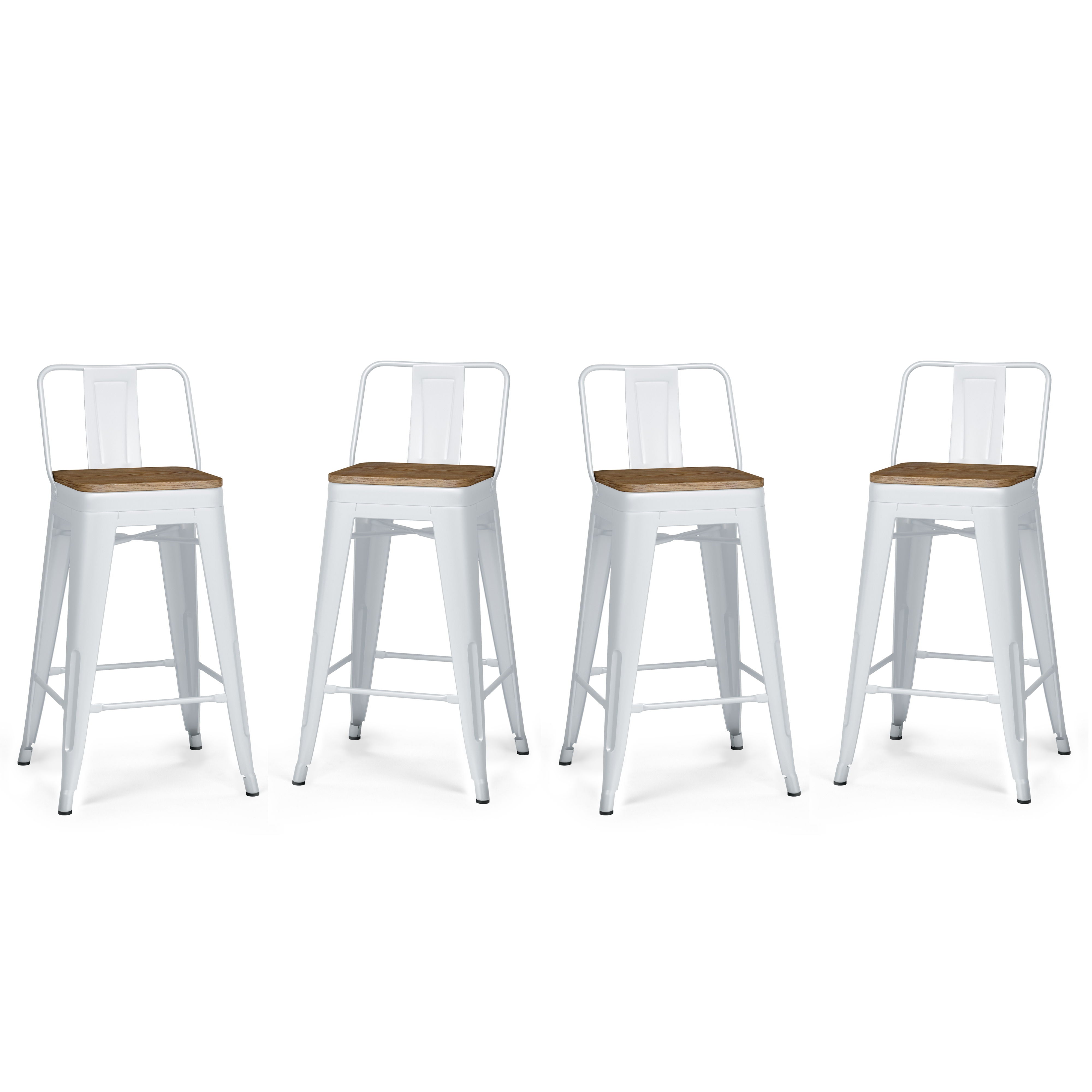 Rayne - 24" Metal / Wood Counter Height Stool - Premium Stool Sets from Simpli Home - Just $182! Shop now at brett interiors