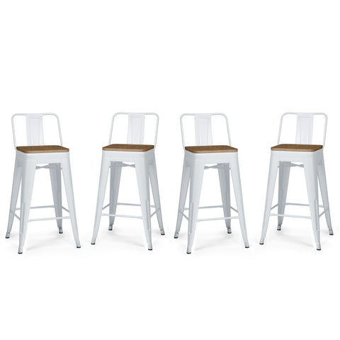 Rayne - 24" Metal / Wood Counter Height Stool - Premium Stool Sets from Simpli Home - Just $182! Shop now at brett interiors