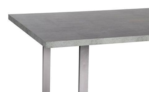 Fenton - Dining Table - Brushed Steel - Premium Dining Tables from Armen Living - Just $697.50! Shop now at brett interiors