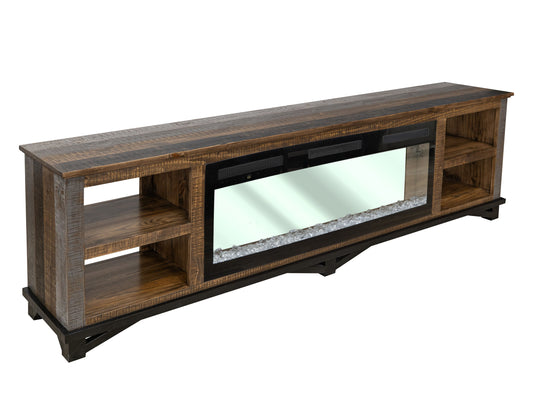 Loft Brown - Electric Fireplace - Two Tone Gray / Brown - Premium Fireplace TV Stands from International Furniture Direct - Just $1062.50! Shop now at brett interiors