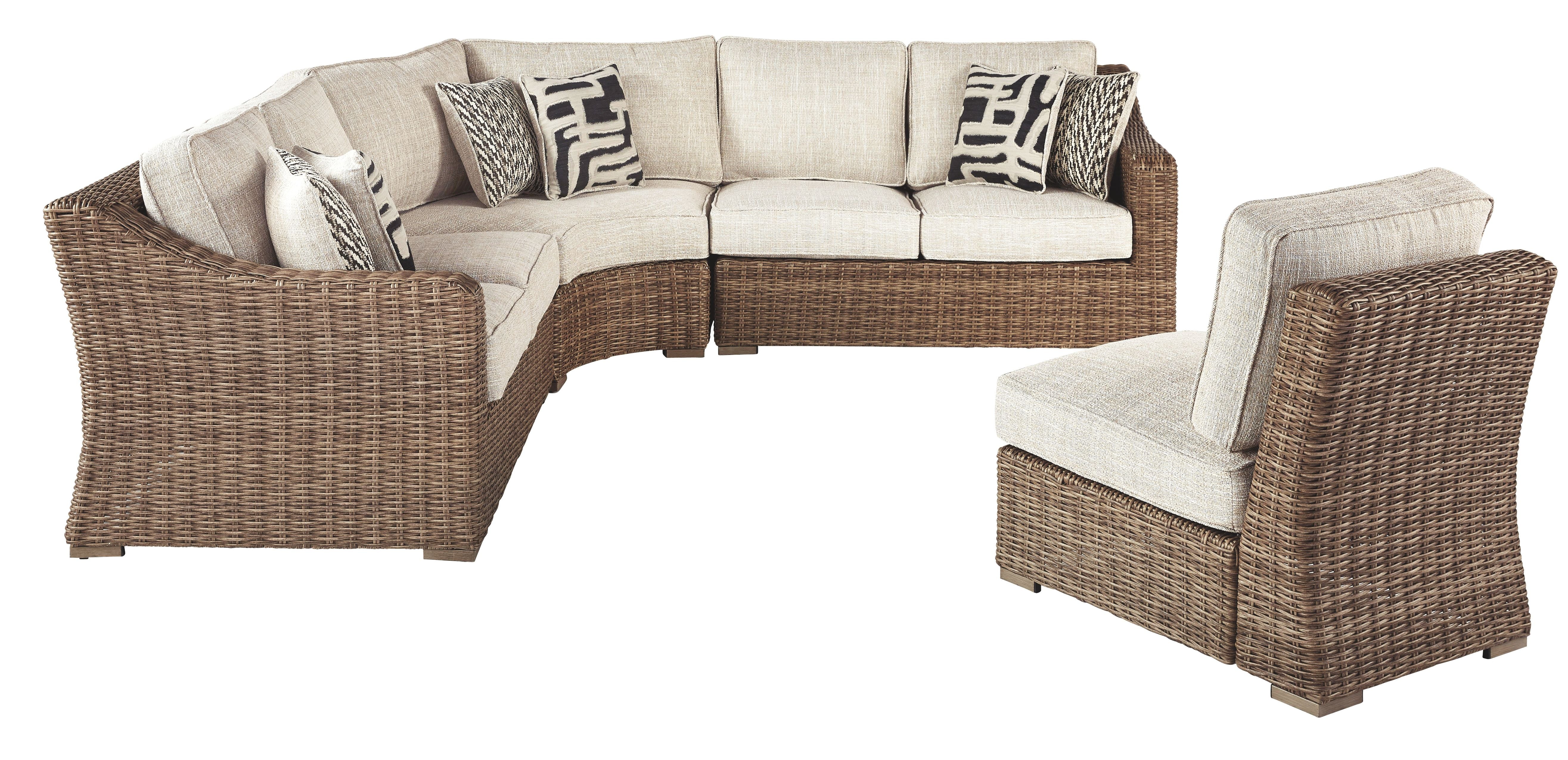 Beachcroft - Sectional Lounge Set - Premium 5 Piece Outdoor Sets from Signature Design by Ashley® - Just $5055.63! Shop now at brett interiors