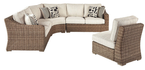 Beachcroft - Sectional Lounge Set - Premium 5 Piece Outdoor Sets from Signature Design by Ashley® - Just $5055.63! Shop now at brett interiors