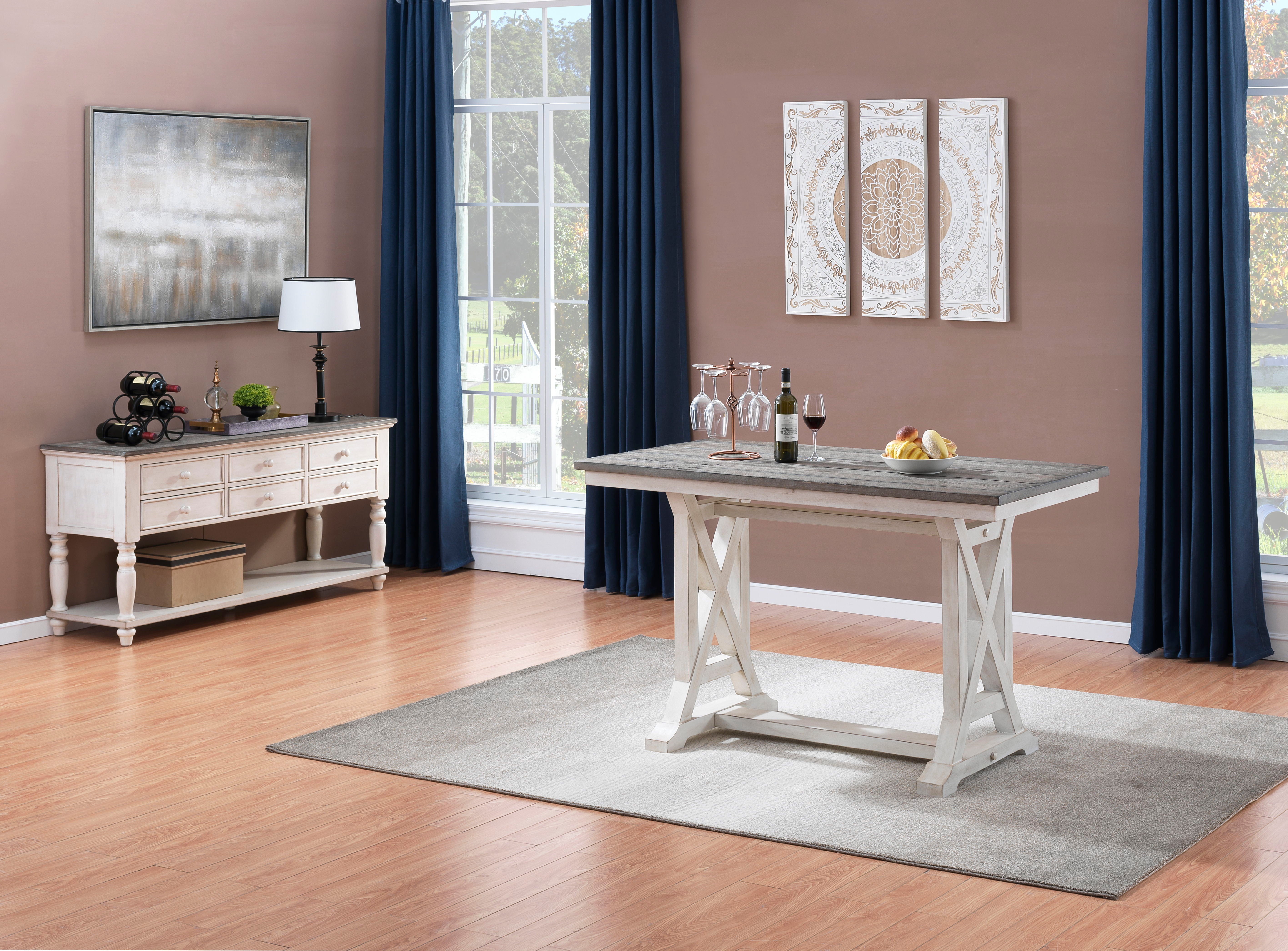 Bar Harbor II - Accent Side End Table With Plank Style Top And Trestle Base - Premium Dining Tables from Coast2Coast Home - Just $1402.50! Shop now at brett interiors