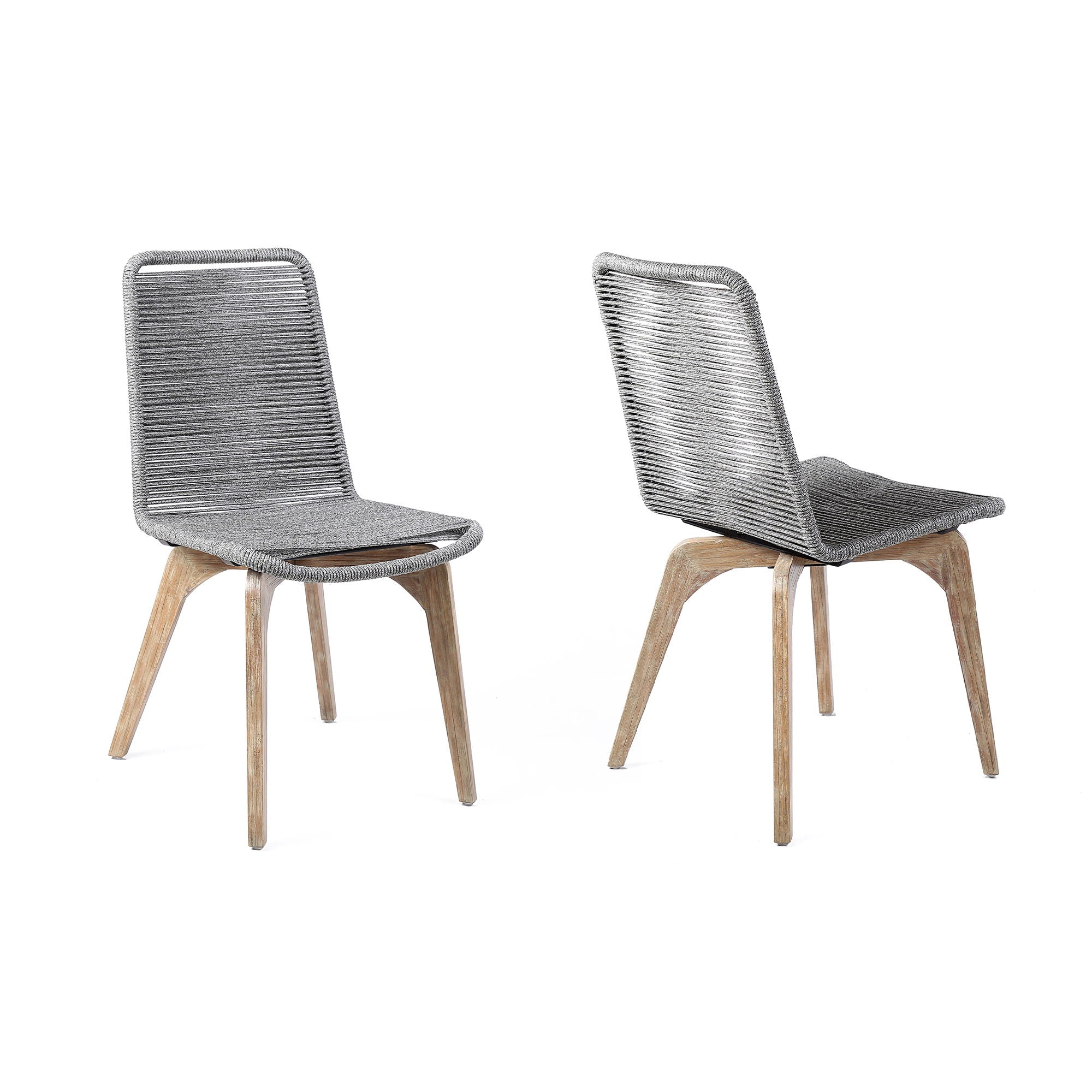 Island - Outdoor Rope Dining Chairs (Set of 2) - Premium Chair Sets from Armen Living - Just $595! Shop now at brett interiors