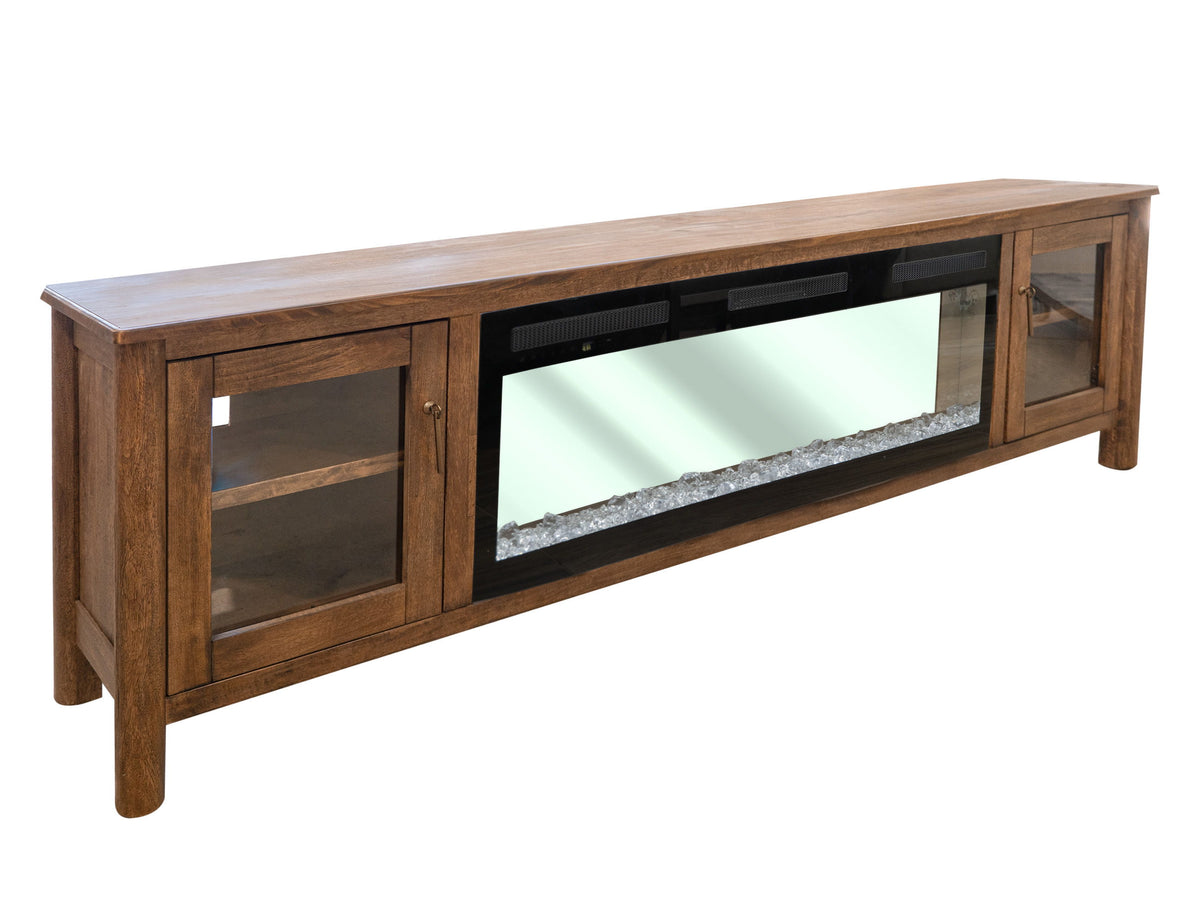 Olimpia - Electric Fireplace - Towny Brown - Premium Fireplace TV Stands from International Furniture Direct - Just $1062.50! Shop now at brett interiors