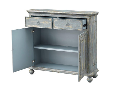 Azora - Two Drawer Two Door Cabinet - Joline Aged Blue - Premium Credenzas from Coast2Coast Home - Just $3300! Shop now at brett interiors