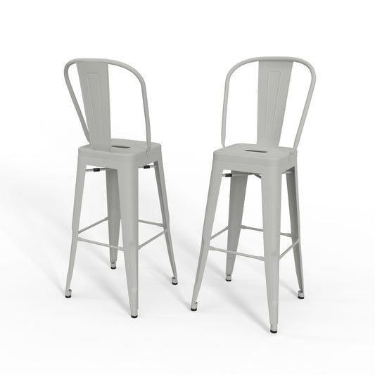 Fletcher - 30" Metal Bar Stool (Set of 2) - Premium Stool Sets from Simpli Home - Just $190! Shop now at brett interiors