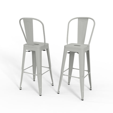 Fletcher - 30" Metal Bar Stool (Set of 2) - Premium Stool Sets from Simpli Home - Just $190! Shop now at brett interiors