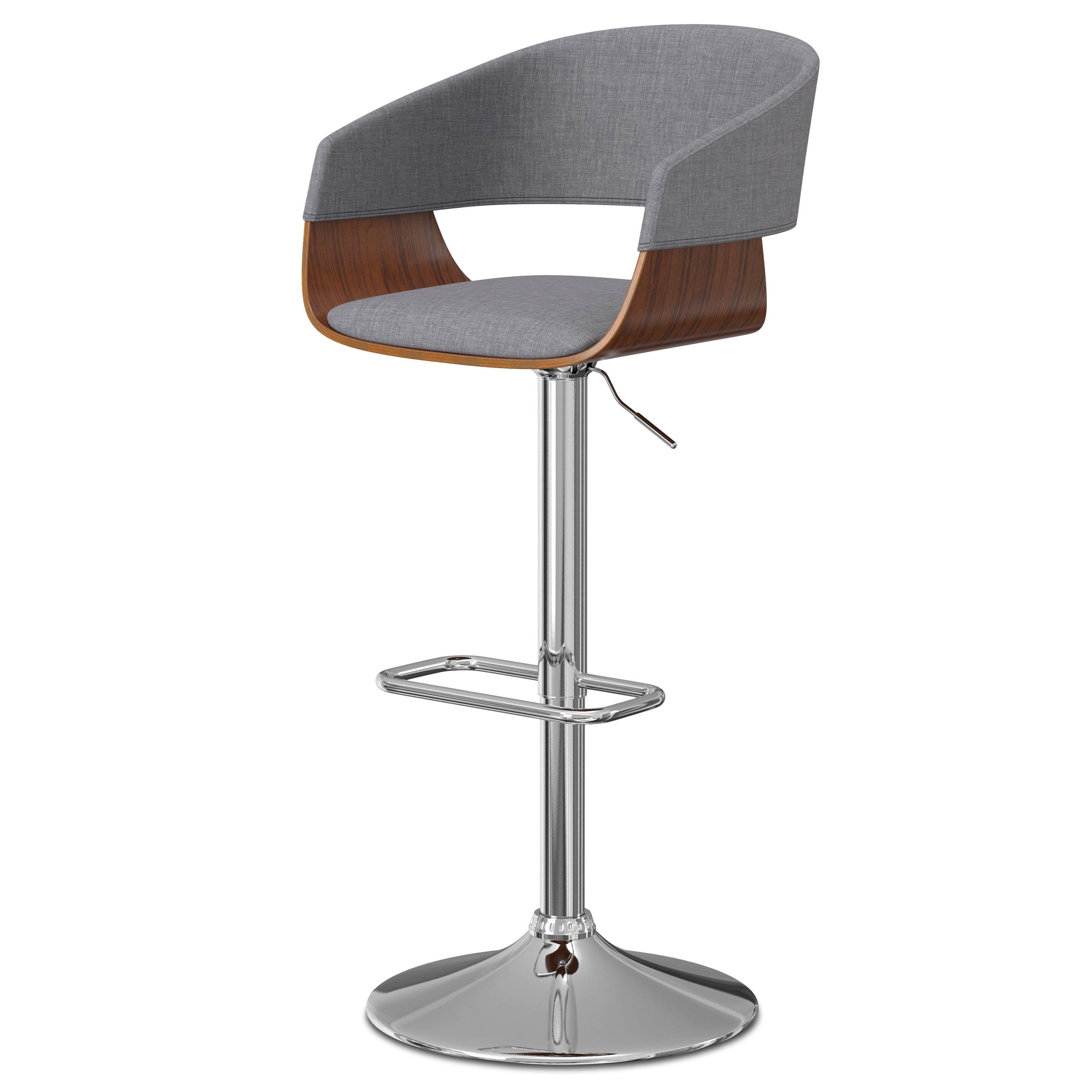 Lowell - Adjustable Swivel Bar Stool - Premium Bar Height (28"-30") from Simpli Home - Just $202! Shop now at brett interiors