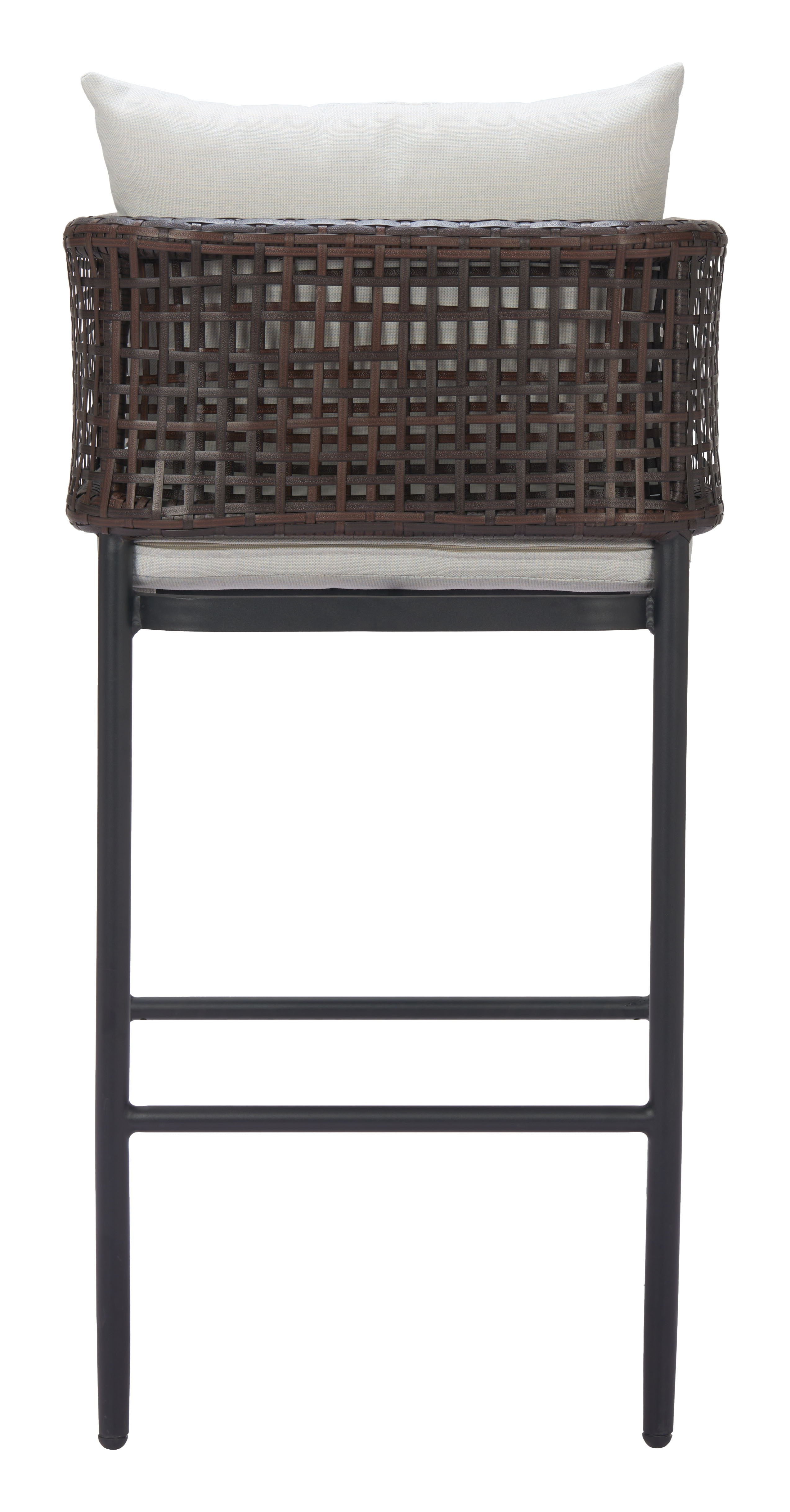 Palm Paradise - Barstool - Gray - Premium Bar Height (28"-30") from Zuo Modern - Just $1050! Shop now at brett interiors