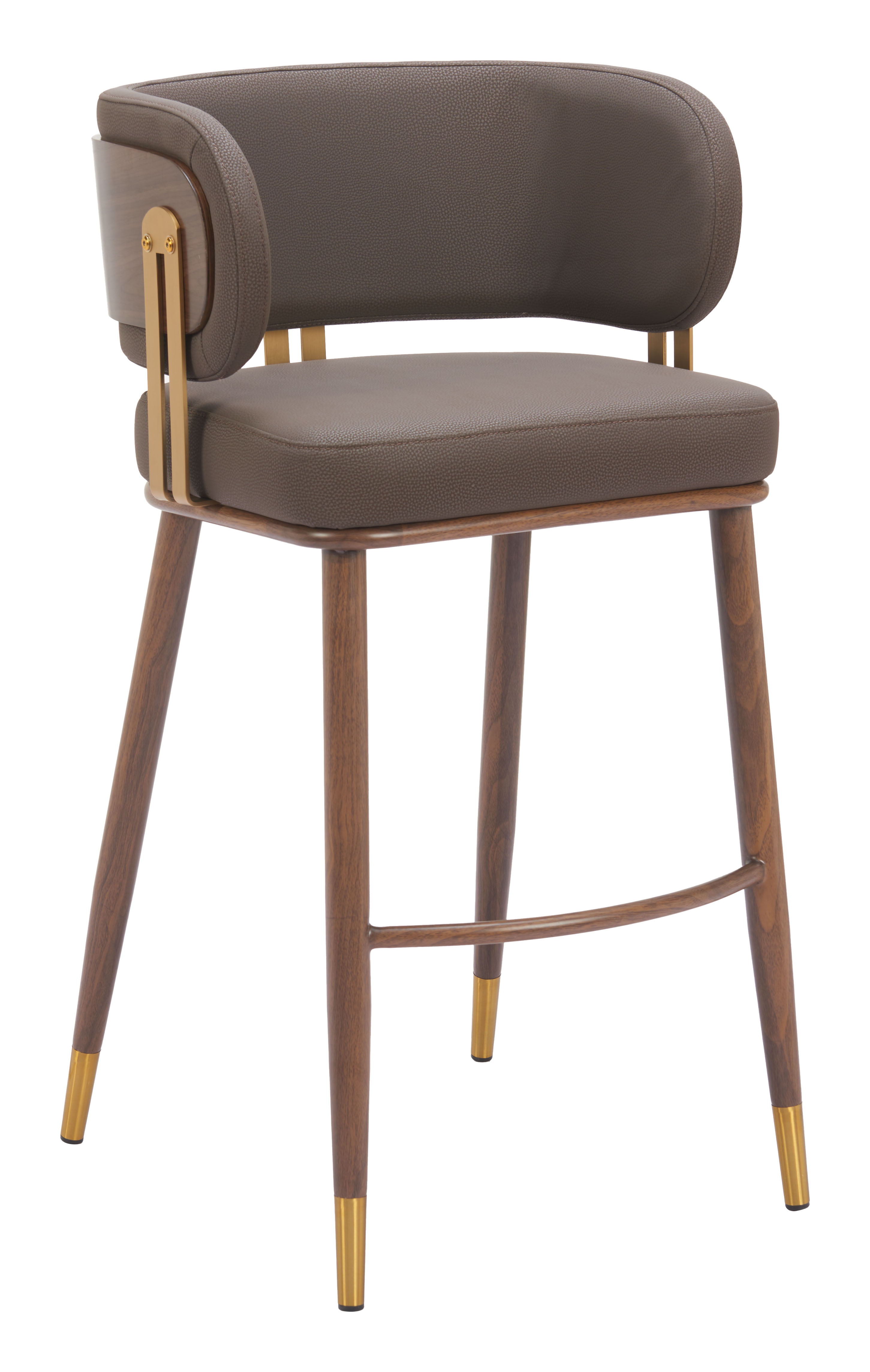 Brew - Barstool (Set of 2) - Brown - Premium Stool Sets from Zuo Modern - Just $2350! Shop now at brett interiors