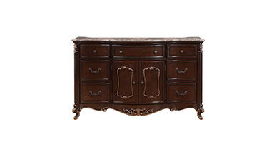 Constantine - Dresser With Marble Top - Cherry - Premium Dressers from New Classic - Just $1325! Shop now at brett interiors