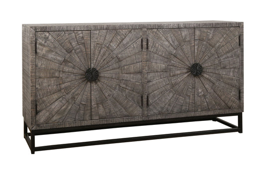 Noble - Four Door Sideboard - Spinner Brownish Gray - Premium Credenzas from Coast2Coast Home - Just $4537.50! Shop now at brett interiors