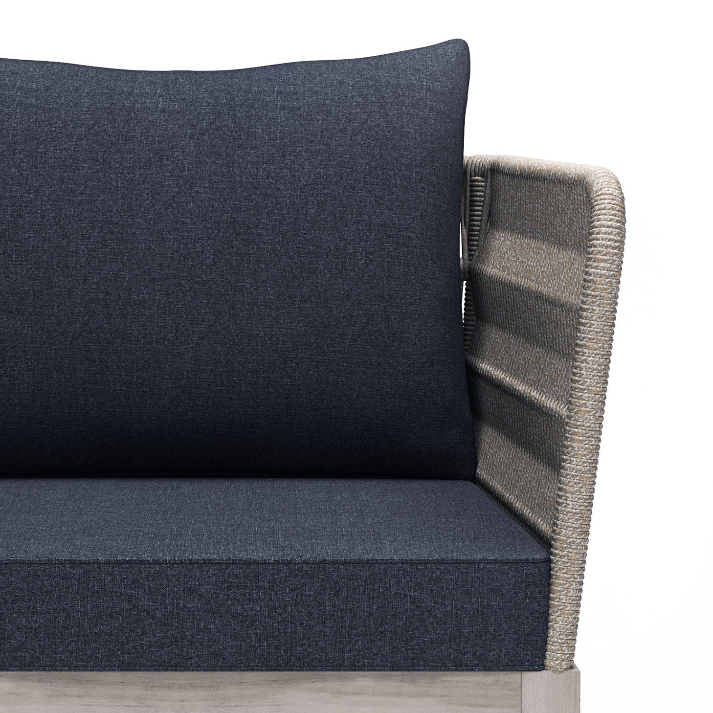 Santiago - Outdoor Conversation Chair - Slate Grey - Premium Arm Chairs from Simpli Home - Just $608! Shop now at brett interiors