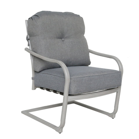 Outdoor Aluminum C Spring Chair (Set of 2) - Basalt - Premium Chair Sets from Gather Craft - Just $1350! Shop now at brett interiors