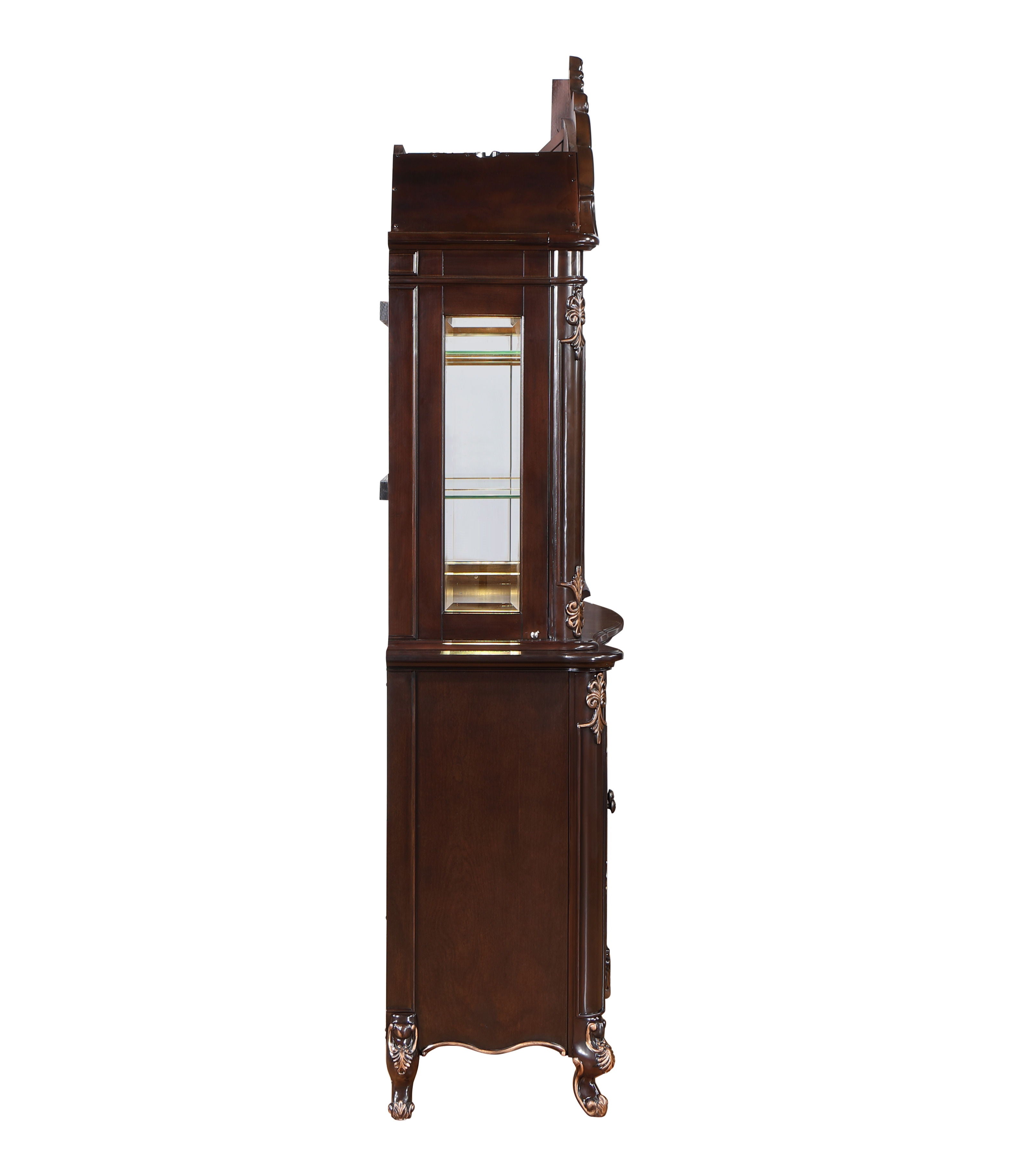 Constantine - China Cabinet Top - Cherry - Premium Hutches from New Classic - Just $1497.50! Shop now at brett interiors