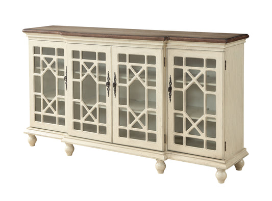 Millie - Four Door Credenza - Mills Textured Ivory - Premium Credenzas from Coast2Coast Home - Just $4125! Shop now at brett interiors