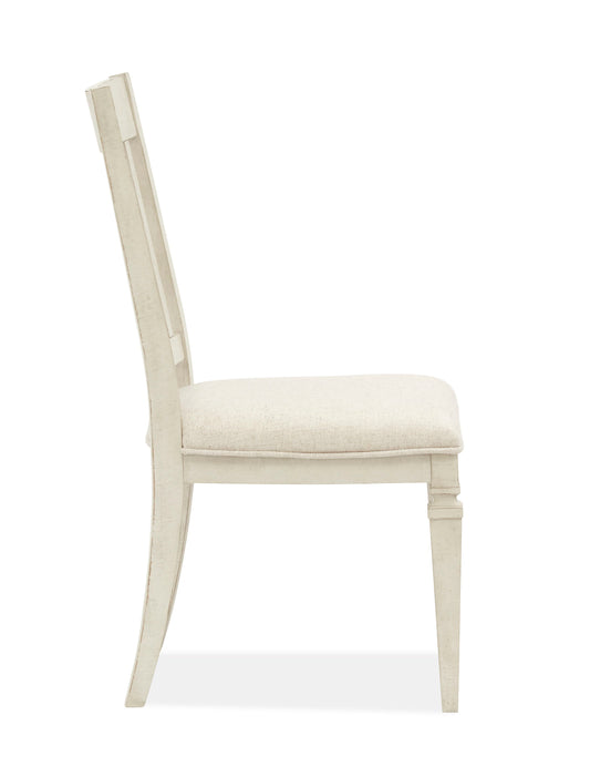 Newport - Dining Side Chair With Upholstered Seat (Set of 2) - Alabaster - Premium Chair Sets from Magnussen Furniture - Just $485! Shop now at brett interiors