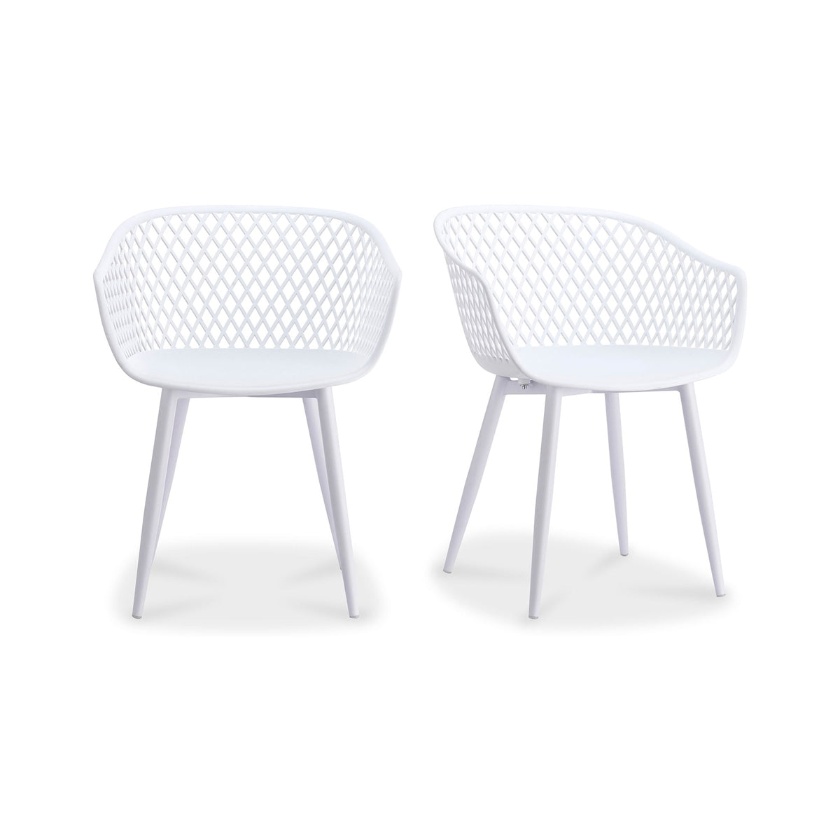 Piazza - Outdoor Chair Chair (Set of 2) - White - Premium Chair Sets from Moe's Home Collection - Just $572.50! Shop now at brett interiors