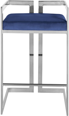 Ezra - Stool with Chrome Legs (Set of 2) - Premium Stool Sets from Meridian Furniture - Just $775! Shop now at brett interiors