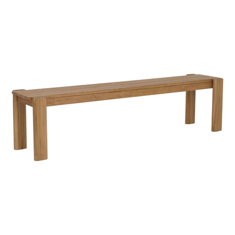 Tempo - Outdoor Dining Bench - Light Brown - Premium Dining Benches from Moe's Home Collection - Just $1997.50! Shop now at brett interiors