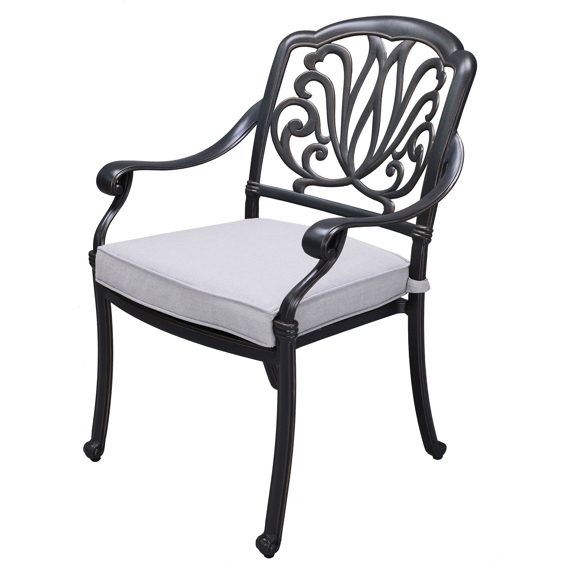 Patio Outdoor Aluminum Dining Armchair With Cushion (Set of 2) - Premium Chair Sets from Gather Craft - Just $920! Shop now at brett interiors