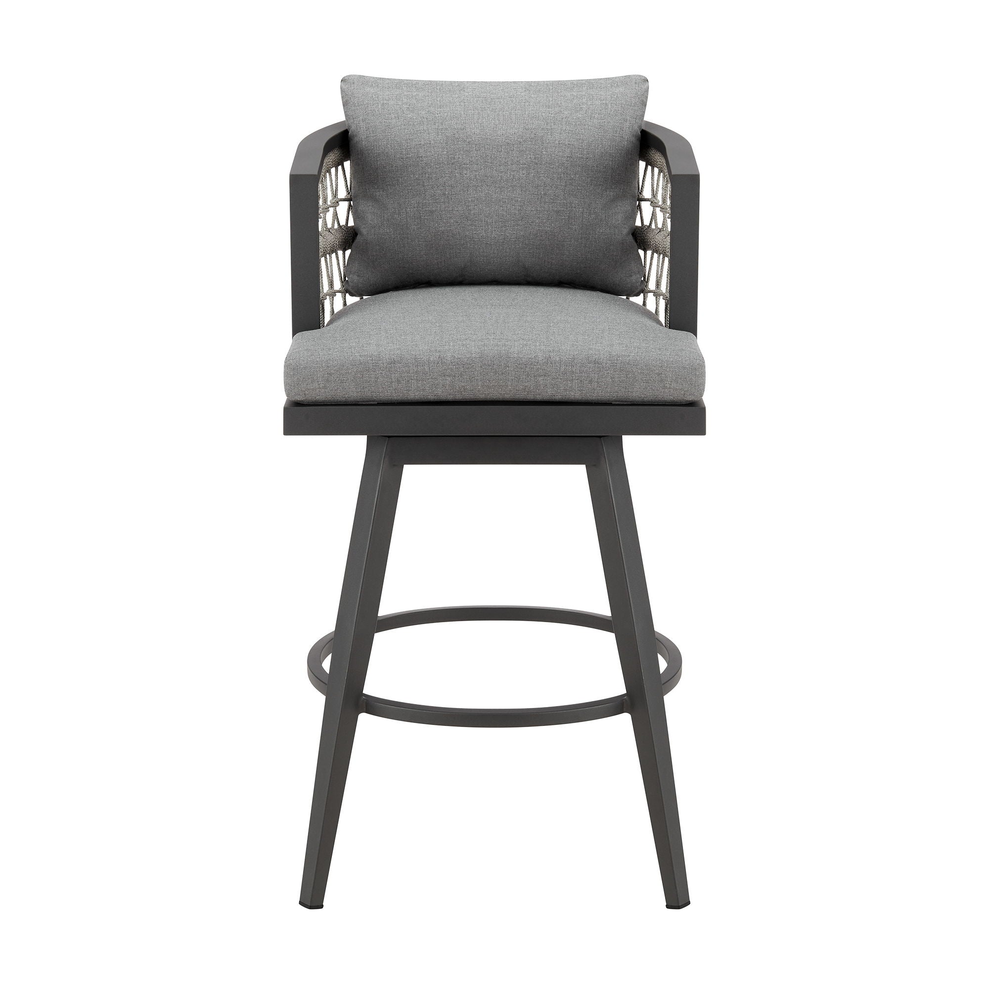 Zella - Outdoor Patio Swivel Bar Stool - Premium Counter Height (24"-27") from Armen Living - Just $915! Shop now at brett interiors