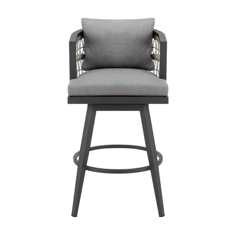 Zella - Outdoor Patio Swivel Bar Stool - Premium Counter Height (24"-27") from Armen Living - Just $915! Shop now at brett interiors