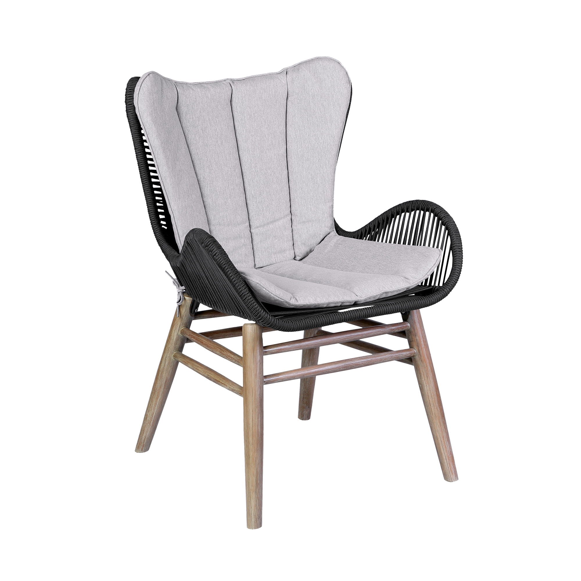 Mateo - Outdoor Patio Dining Chair - Premium Dining Chairs from Armen Living - Just $690! Shop now at brett interiors