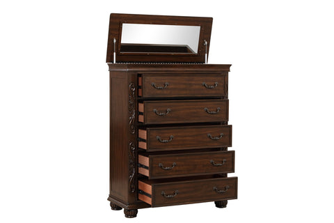 Vienna - Lift Top Chest - Cherry - Premium Accent Chests from New Classic - Just $675! Shop now at brett interiors