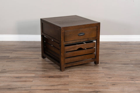 Homestead - 24" End Table - Dark Brown - Premium End Tables from Sunny Designs - Just $431! Shop now at brett interiors