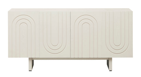 Windham - Four Door Credenza - Cream - Premium Credenzas from Coast2Coast Home - Just $4125! Shop now at brett interiors