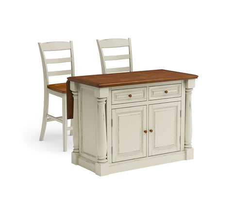 Monarch - Kitchen Island Set - Premium Islands & Carts from Homestyles - Just $3249.98! Shop now at brett interiors