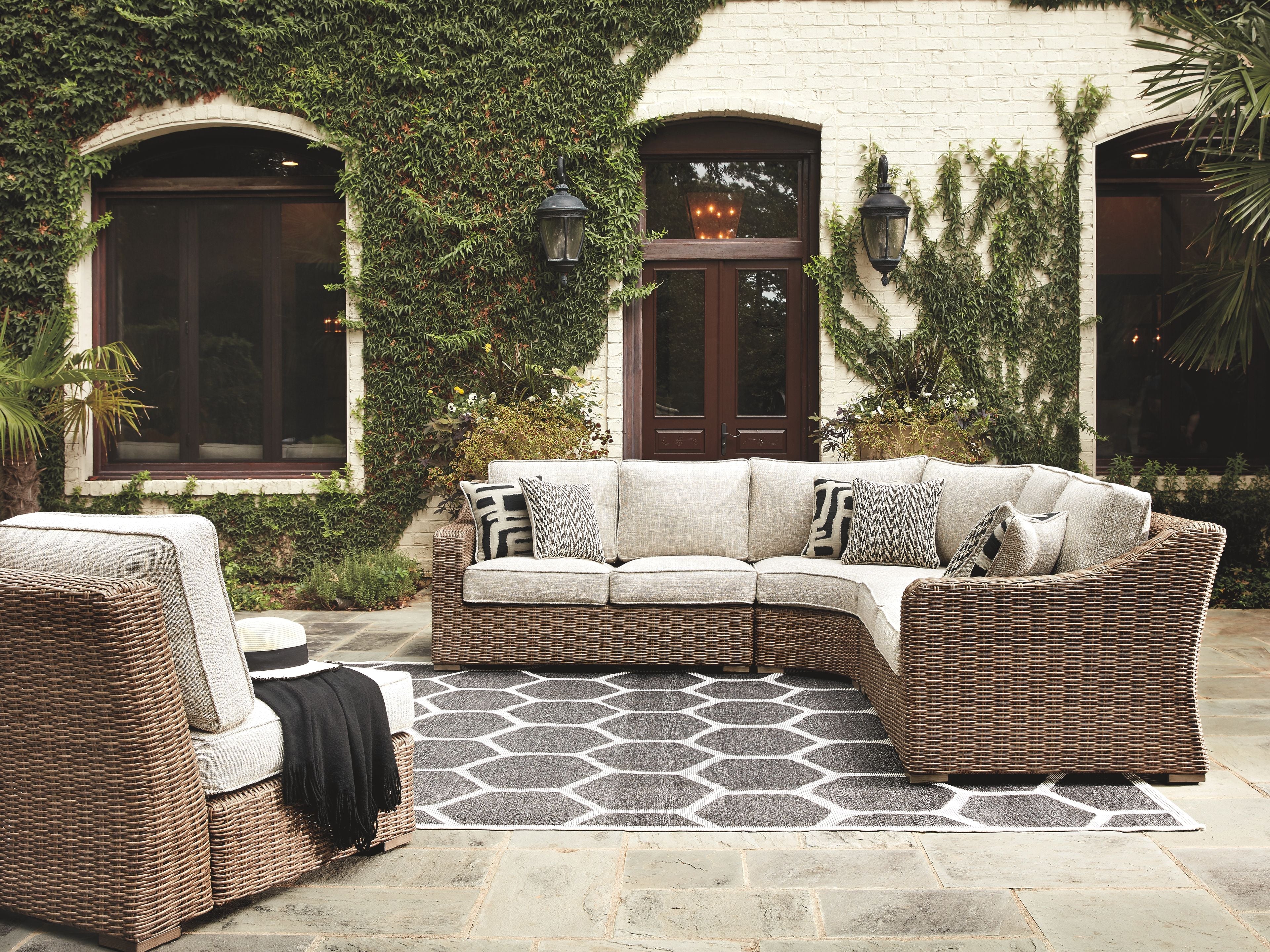 Beachcroft - Sectional Lounge Set - Premium 5 Piece Outdoor Sets from Signature Design by Ashley® - Just $5055.63! Shop now at brett interiors