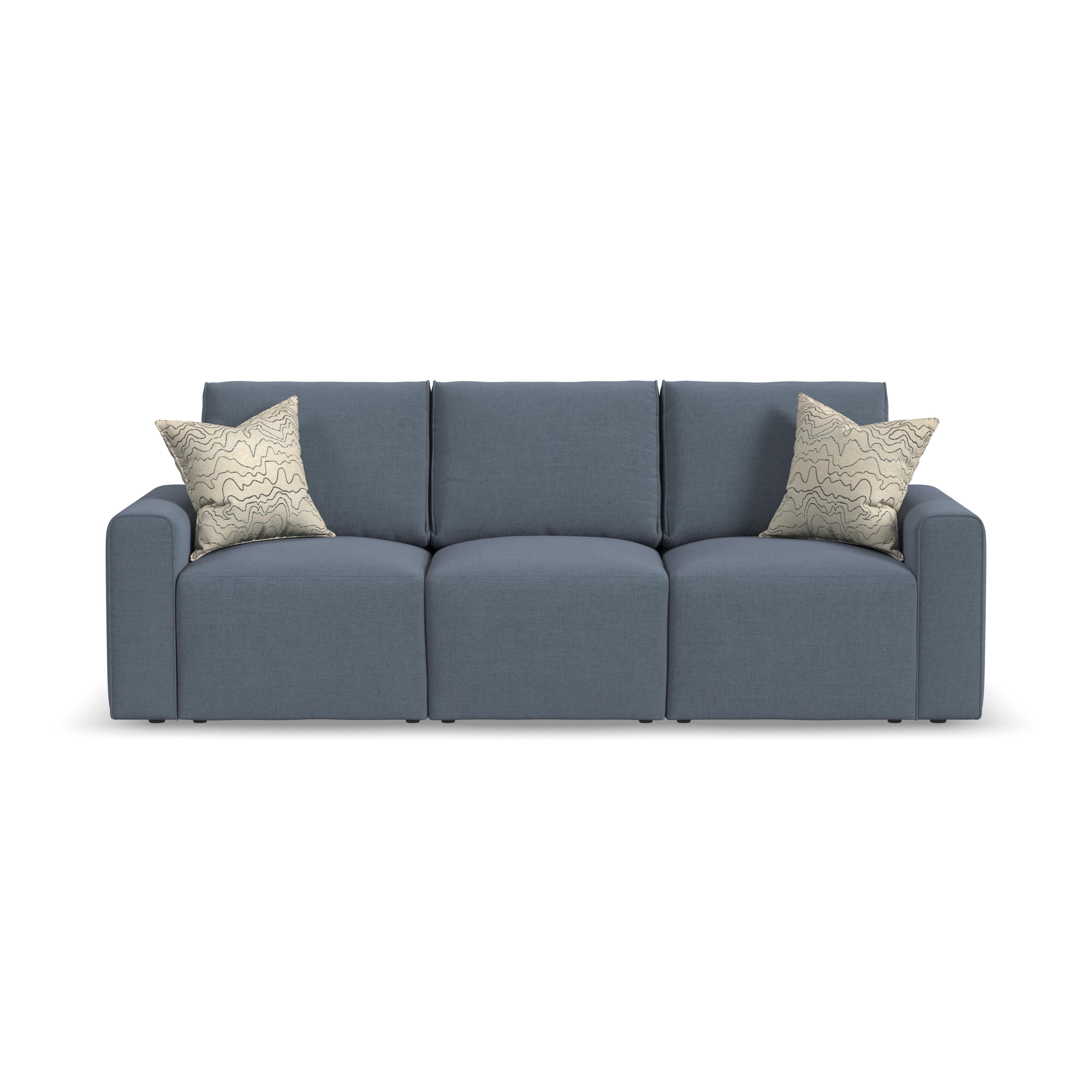 Dawson - Stationary Sofa - Blue - Premium Stationary Sofas from Flexsteel - Just $1937.50! Shop now at brett interiors