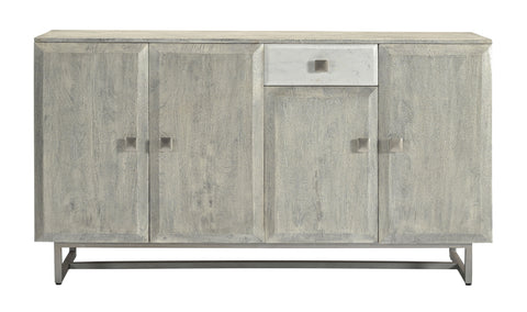 Valpraraiso - Four Door One Drawer Credenza - Gray - Premium Credenzas from Coast2Coast Home - Just $4950! Shop now at brett interiors