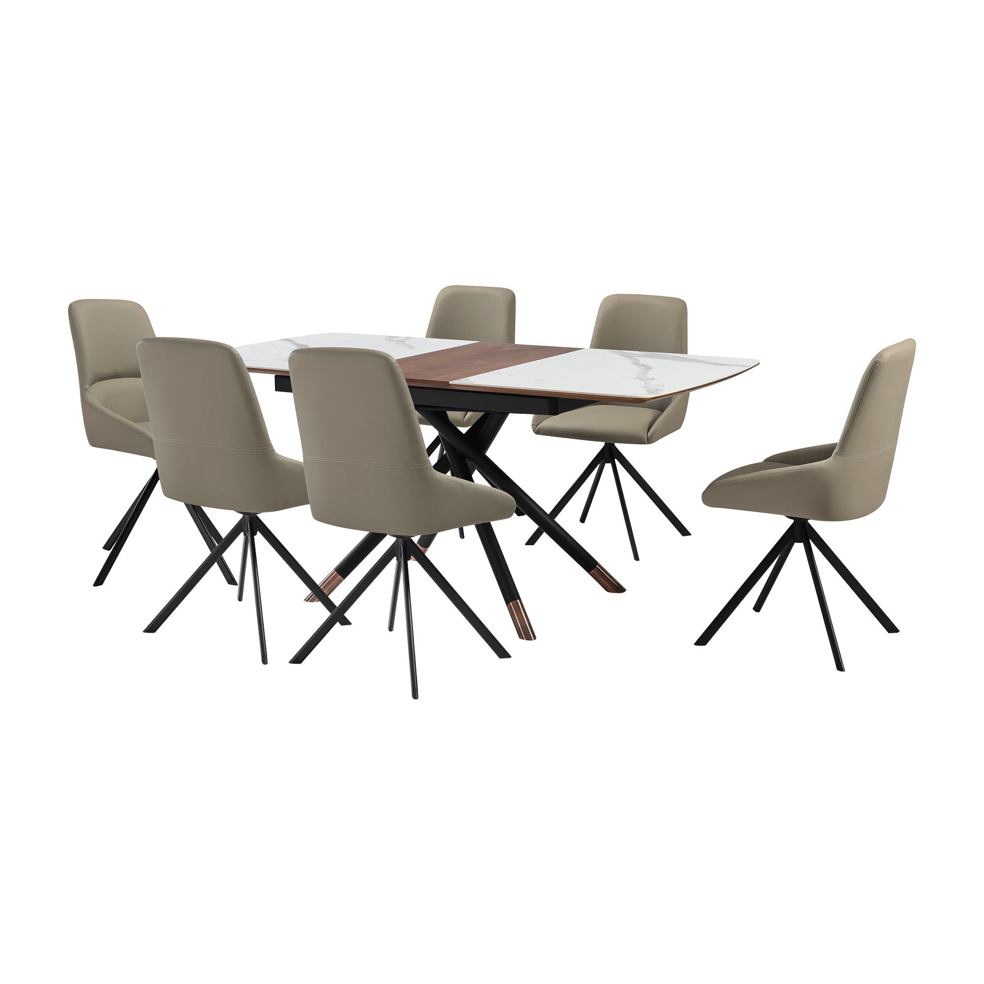 Alora Maverick - Extendable Dining Set - Premium 5 Piece Dining Room Sets from Armen Living - Just $3117.50! Shop now at brett interiors