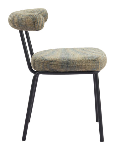 Kede - Dining Chair - Green Tweed - Premium Side Chairs from Zuo Modern - Just $1000! Shop now at brett interiors