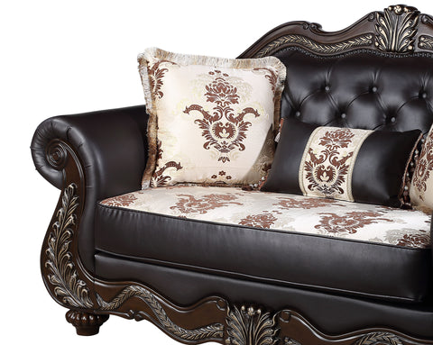 Maximus - Loveseat - Dark Brown - Premium Stationary Loveseats from New Classic - Just $1672.50! Shop now at brett interiors