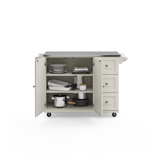 Dolly Madison - Kitchen Cart - Wood - White - Premium Islands & Carts from Homestyles - Just $1302.48! Shop now at brett interiors